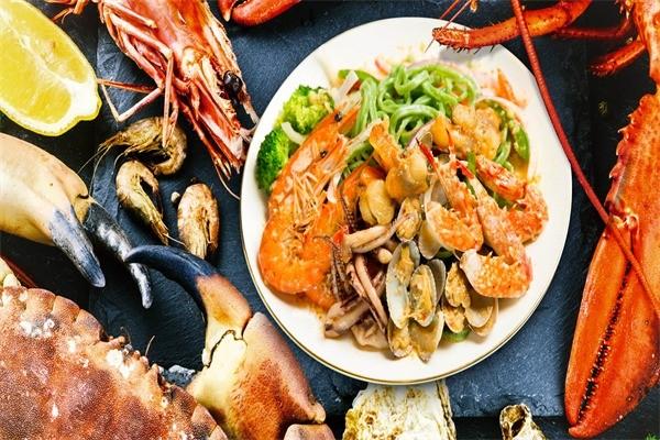 蝦米蝦面海鮮燜面