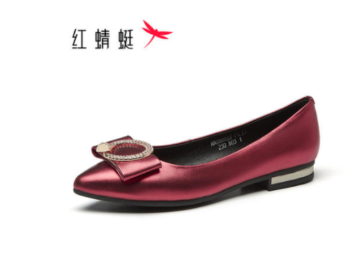 紅蜻蜓皮鞋