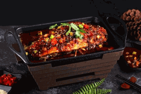 態(tài)美味小份烤魚