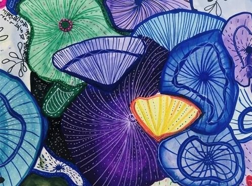 藍(lán)色創(chuàng)意少兒美術(shù)