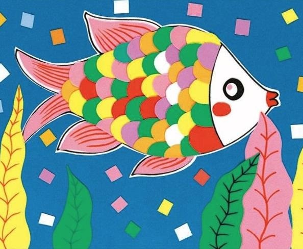 藍(lán)色創(chuàng)意少兒美術(shù)