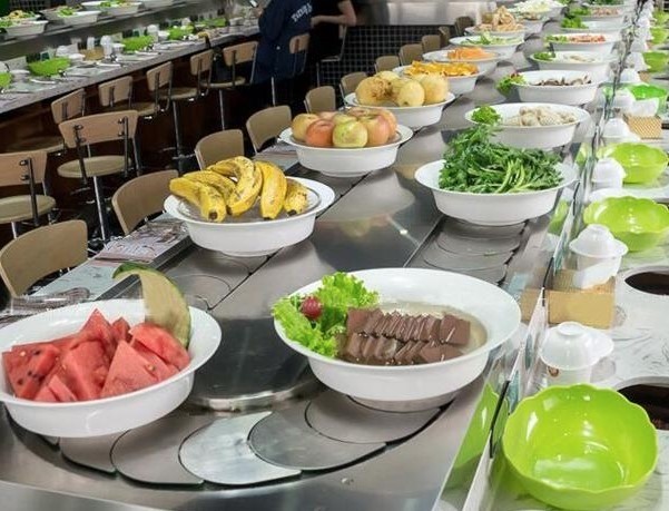 辣姜山自助旋轉(zhuǎn)小火鍋