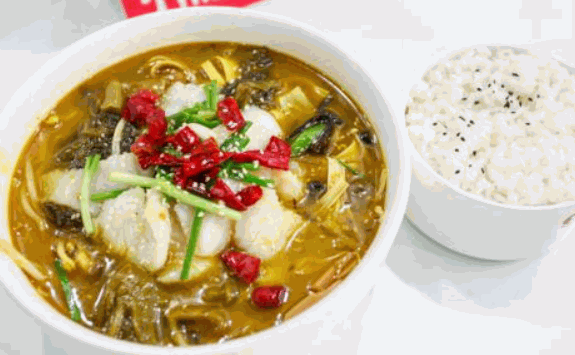 此間有魚酸菜魚米飯