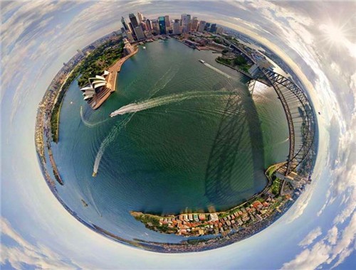 全景快樂拍攝影