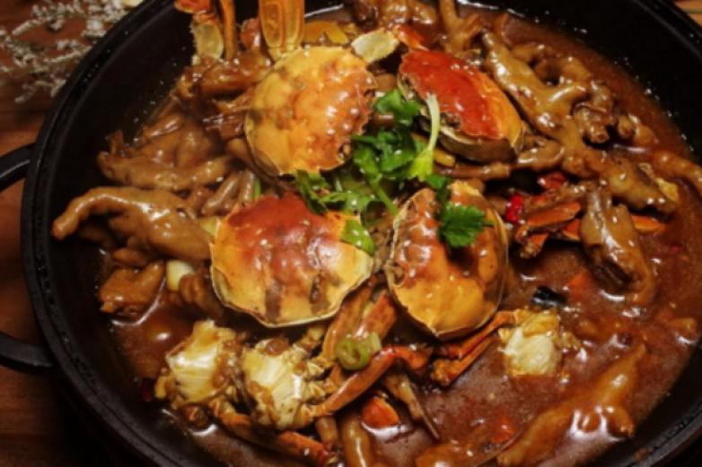 角對(duì)角肉蟹煲