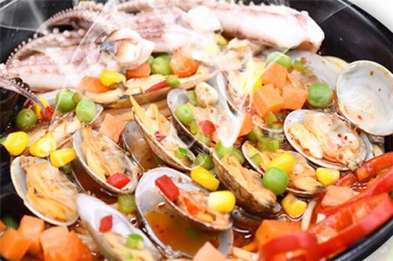 辣小貝撈汁海鮮面