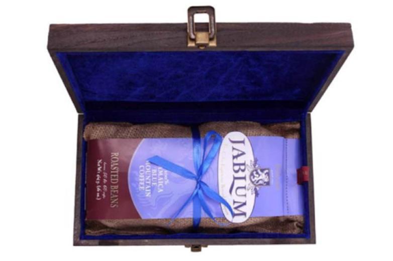 藍色牙買加咖啡