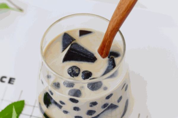 燒仙草珍珠奶茶