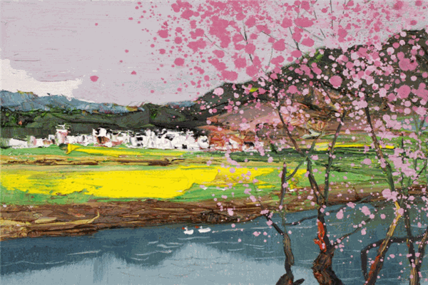 神采飛揚(yáng)油畫