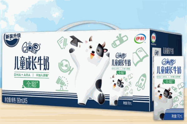 伊利qq星兒童成長牛奶