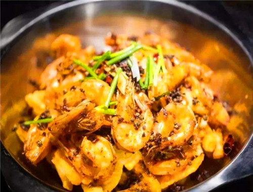 一鍋紅顏香辣蝦