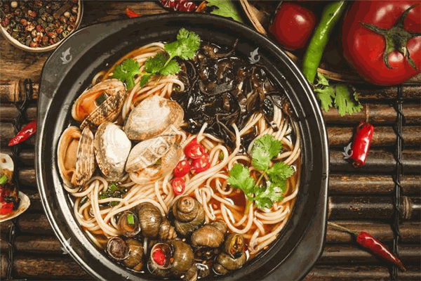 烤生蠔花甲米線(xiàn)