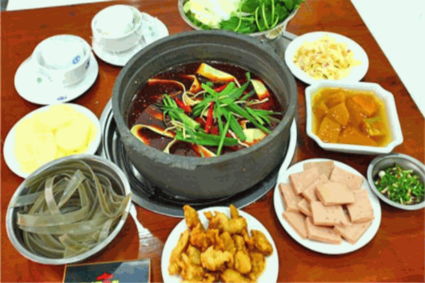 四方圓習(xí)水豆腐皮火鍋