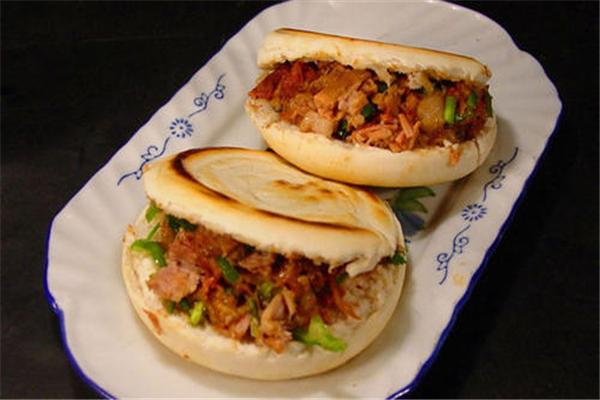 段先生燒餅夾肉