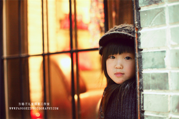 方格子兒童攝影